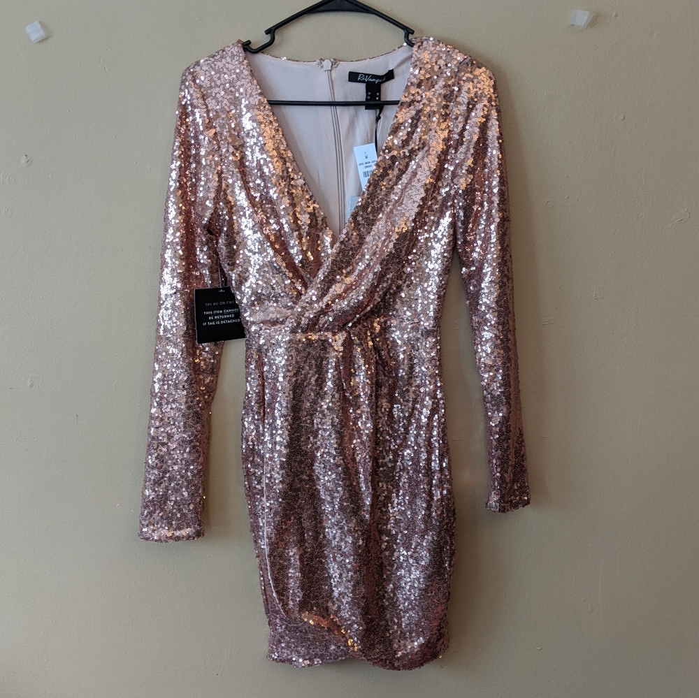 REVAMPED Sequin Wrap Dress